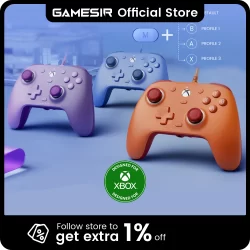GameSir G7 SE Xbox Gaming Controller Gamepad para Xbox Series X, Xbox Series S, Xbox One, Hall Joystick PC, painéis substituíveis