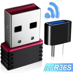 Para r36s rtl8188ftv usb placa de rede sem fio tipo c otg adaptador para r36s r36h console de jogo portátil de alta velocidade mini wifi dongle