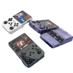 R36s sistema linux de código aberto retro console de jogo portátil 3.5 Polegada tela ips portátil bolso player vídeo 64gb/128gb jogo presente