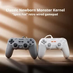 Para gamersir t3lite controlador de jogo com fio para pc/steam/nintendo switch espumante frango espírito fox edição controlador de jogos