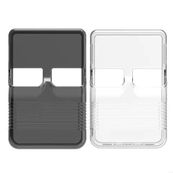 Capa transparente de TPU melhora o aperto, capa protetora à prova de choque para dispositivo de jogos R36S com recorte preciso e resistência ao impacto
