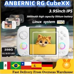 ANBERNIC RG CubeXX Handheld Game Console 3.95" IPS Screen RGCubeXX Linux WIFI Bluetooth Retro Video Gaming Console PSP Gifts