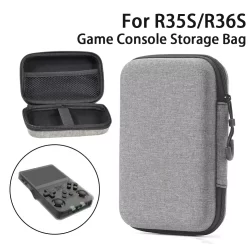 Para r36s/r35 plus saco de armazenamento console jogo eva duro portátil proteger acessórios do jogo carry case para console jogo r36s