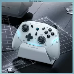 achenike g5 pro max gamepad controlador de jogos tri-mode fps sem fio jogo almofada elite hall gatilho joystick para interruptor pc vapor