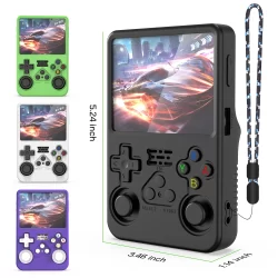 Capa de silicone para console de jogos portátil r36s capa de pele macia anti-arranhões escudo protetor acessórios de jogo
