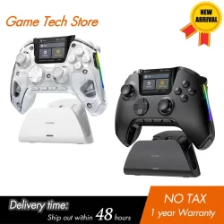 Controlador de jogos sem fio mamba one v2 para ios/android/switch/pc hall effect stick rgb light 1800mah com doca de carregamento