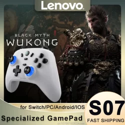 Original lenovo s07 controlador interruptor joystick gamepad sem fio bluetooth joypad para switch 2 leglon y7000 e y9000 computador