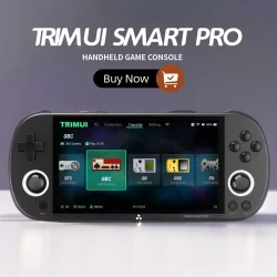 TRIMUI-Smart Pro Handheld Game Players, IPS tela, consolas portáteis, sistema Linux, Emulator Console, Retro Video Game PS1, 4,96"