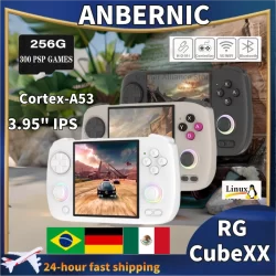 ANBERNIC RG CubeXX RGcubeXX Retro Handheld Games Console Video Game Consoles Linux 3.95 Inch IPS Screen PSP Games Birthday Gifts