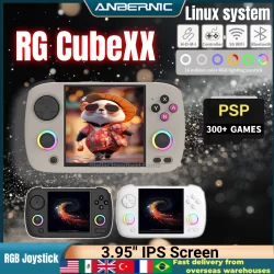 ANBERNIC RG CubeXX Handheld Game Console 3.95" IPS HD Screen Linux WIFI Bluetooth 256G PSP RG Cube XX Retro Video Gaming Console