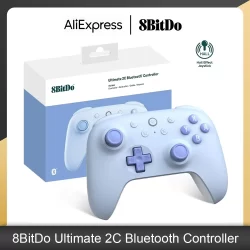 8bitdo ultimate 2c controlador bluetooth gamepad sem fio com efeito hall joystock para nintendo switch/switch 2/console oled
