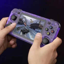 R36h retro handheld console de videogame sistema linux 3.5 Polegada tela ips portátil bolso player vídeo r36s 64g 128g jogo menino presente