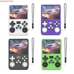 Tampa casca à prova choque e8ba para o console do jogo R36S, garantindo resistência a arranhões