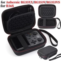Capa para console de jogos portátil r36s, bolsa de transporte para anbernic rg35xx rg353v rg353vs, bolsa de viagem rígida portátil, acessórios de jogo