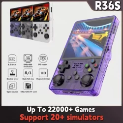 R36S novo console de jogos retrô de 3,5 polegadas Linux sistema de código aberto console de jogos portátil com grande memória de 128 GB