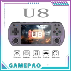 U8 retro console de videogame portátil sistema linux 4.0 Polegada tela ips r36s pro portátil bolso player vídeo 64gb jogos