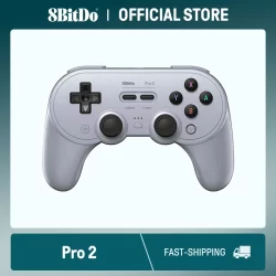 8BitDo Novo Pro 2 Bluetooth Gamepad com Joystick de Efeito Hall para Switch 2,1, PC, macOS, Android, Steam Deck e Raspberry Pi