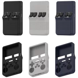 Capa de silicone para console de jogos portátil r36s, capa protetora de armazenamento portátil de fliperama de código aberto