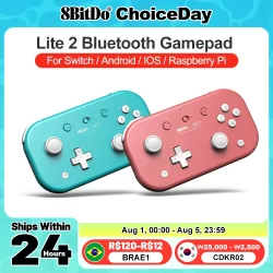 8bitdo lite 2 gamepads para nintendo switch controlador controle para raspberry pi android ios ipados tvos macos função turtbo