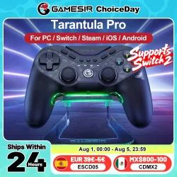 GameSir Tarantula Pro Gamepads PC para Nintendo Switch 2 Switch Android iOS TMR Hall varas NFC 6 eixos Giroscópio 9 Botão programável