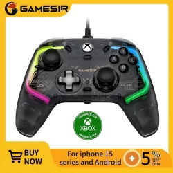GameSir Kaleid Wired Hall Effect Xbox Gaming Controller para Xbox Series S/X One PC Steam Design ergonômico Jogos aprimorados