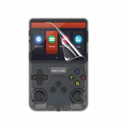3 pçs tpu macio filme claro protetor de tela cheia capa protetora para r36s r36h retro handheld game console proteção acessórios