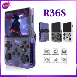 R36s open source retro console de videogame portátil sistema linux de código aberto 3.5 Polegada tela ips portátil bolso vídeo playe 128g