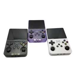R36S 64/128GB Retro Handheld Console de videogame Sistema Linux Tela IPS de 3,5 polegadas com capa protetora r36s protetor de tela r36s