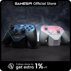 GameSir Super Nova Bluetooth Gamepad com base de carregamento Controlador de jogos sem fio para Nintendo Switch 2 iPhone Android Phone PC
