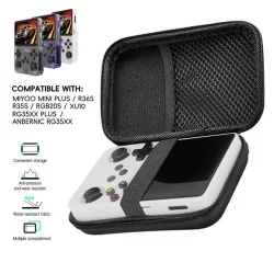 Caixa de armazenamento rígido de eva, bolsa de viagem com zíper para jogos, à prova de choque, ferramentas ao ar livre, para r36s/r35s/eva, console de jogos, acessórios de armazenamento