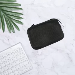 Estojo de armazenamento de viagem à prova de choque para console de jogos portátil K36 R36S R35S com bolso de malha e alça de pulso