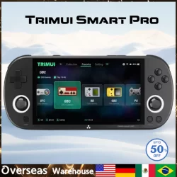 Trimui Smart Pro Console de jogos portátil Sistema de console de jogos portátil Joystick Iluminação de presente Smartpro Retro Video Game Player