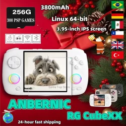 ANBERNIC RG CubeXX Retro Handheld Games Console Linux RGB Joystick Video Gaming Player Supports WIFI HD TV Connection RG Cube XX