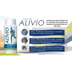 Talco Alivio Antisséptico Desodorante Antitranspirante
