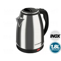 Chaleira Elétrica Jarra Atacama Aço Inox 1,8l  Unitermi Café Água Chá Com Tampa Desliga Sozinho