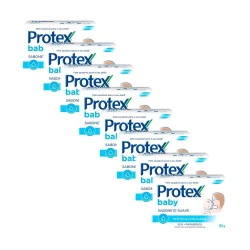Kit 8 Sabonete Infantil Protex Baby 85g