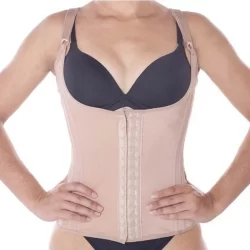 Cinta modeladora 12 barbatanas com alça afina cintura aperta barriga e reduz medidas C027