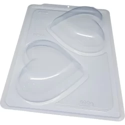 1~4 Forma BWB Com Silicone Semiprofissional,  Doces Finos Chocolates - SP Coração Especial 500g//