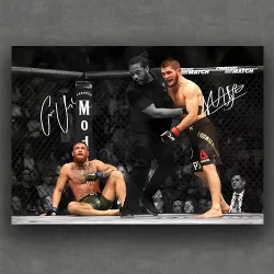 Mcgregor Vs Khabib, Mma, Ufc, Poster, Quadro 30x42cm Mdf
