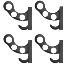 Kit 04  Suporte De Parede Para Pendurar Capacete E Acessórios