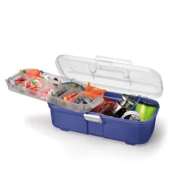 Maleta Super Box C/ bandeja 35x15x12cm - Odontologia, ferramentas, organizador, maquiagem, multiuso, manicure