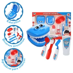 Brinquedo Infantil Kit Dentista com Vários Acessórios BBR Toys