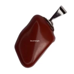 Pingente Jaspe Vermelho Pedra Natural Rolada