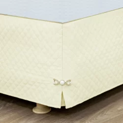Saia para Cama Box Queen Matelada Ultrassônica c/ Pingente Charm