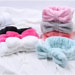 Faixa Facial Pélucia Toalha p/ Maquiagem Cabelo e Rosto Unidade