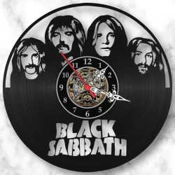 Relógio Parede Black Sabbath Disco Vinil Lp Decoração Retrô
