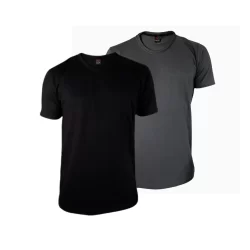 Kit 2 Camisetas Básicas Masculinas Ducam Cores Sortidas Algodão 100% Confortável 30.1 Treino Academia