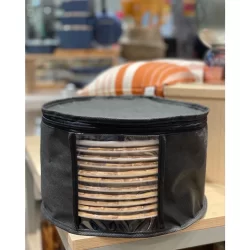 Organizador para Pratos Sobremesa - TNT - Medidas: A17cm X D21cm - Comporta 12 Pratos