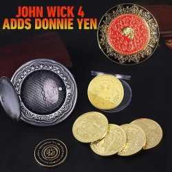 John Wick 4 Judgment Moeda De Ouro Perseguição Rápida Keanulivis Killer Voto De Sangue De Deed Com Impressão Digital