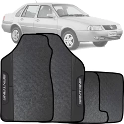 LINDO JOGO DE TAPETE EMBORRACHADO ESPECÍFICO VOLKSWAGEN VW SANTANA 1996 ATÉ 2006